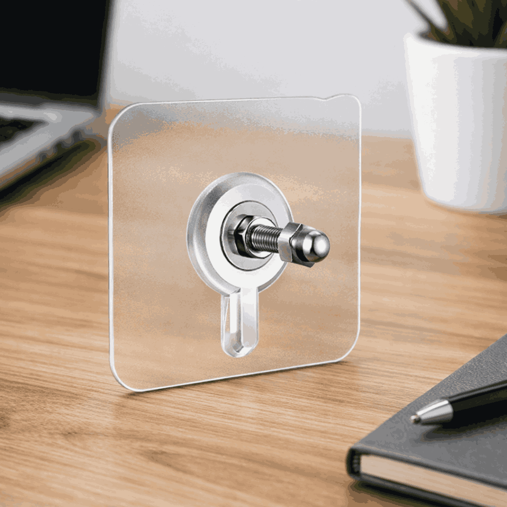 Pack of 10 Heavy-Duty Self-Adhesive Transparent Wall Hooks – Waterproof No-Drilling Screw & Nail Traceless Wall Organizers